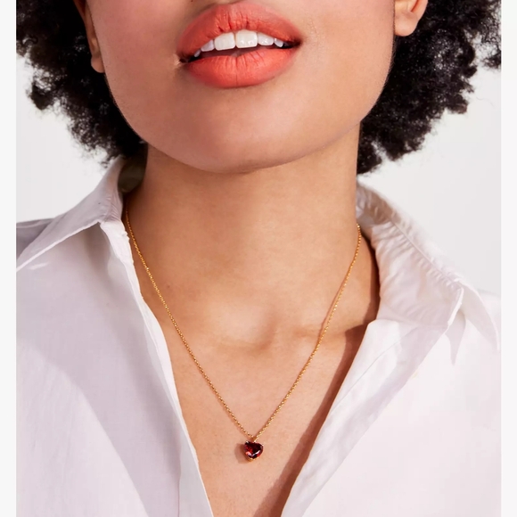 kate spade Jewelry - My Love August Heart Pendant- Peridot